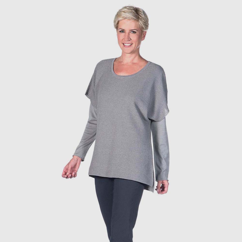Poncho-Shirt, Strukturstrick