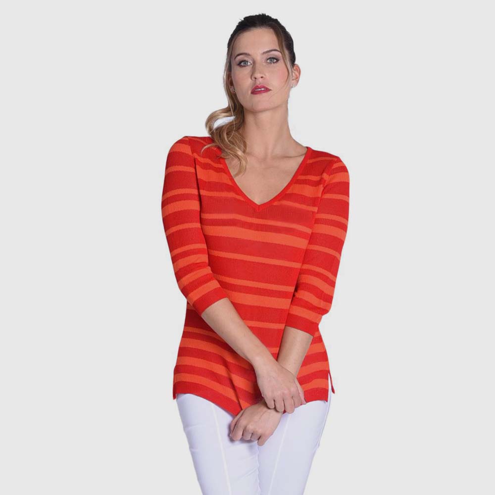 Pullover-V-Neck, Viskose