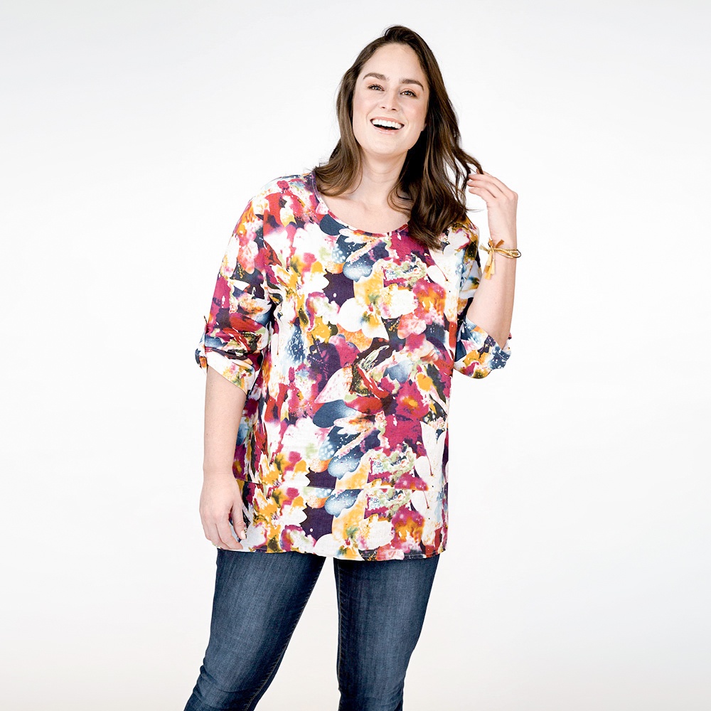 Leinen-Shirt, Krempelarm