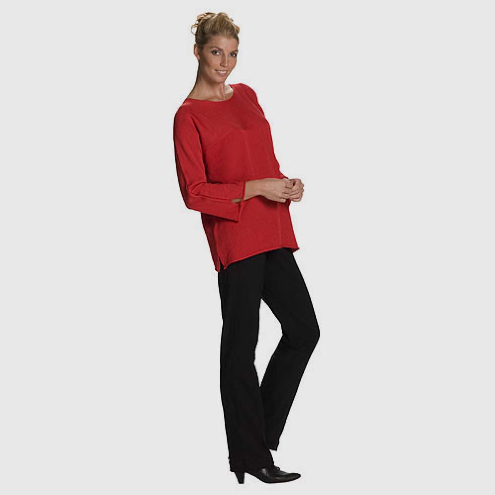 T-Shirt mit Sattel, Langarm