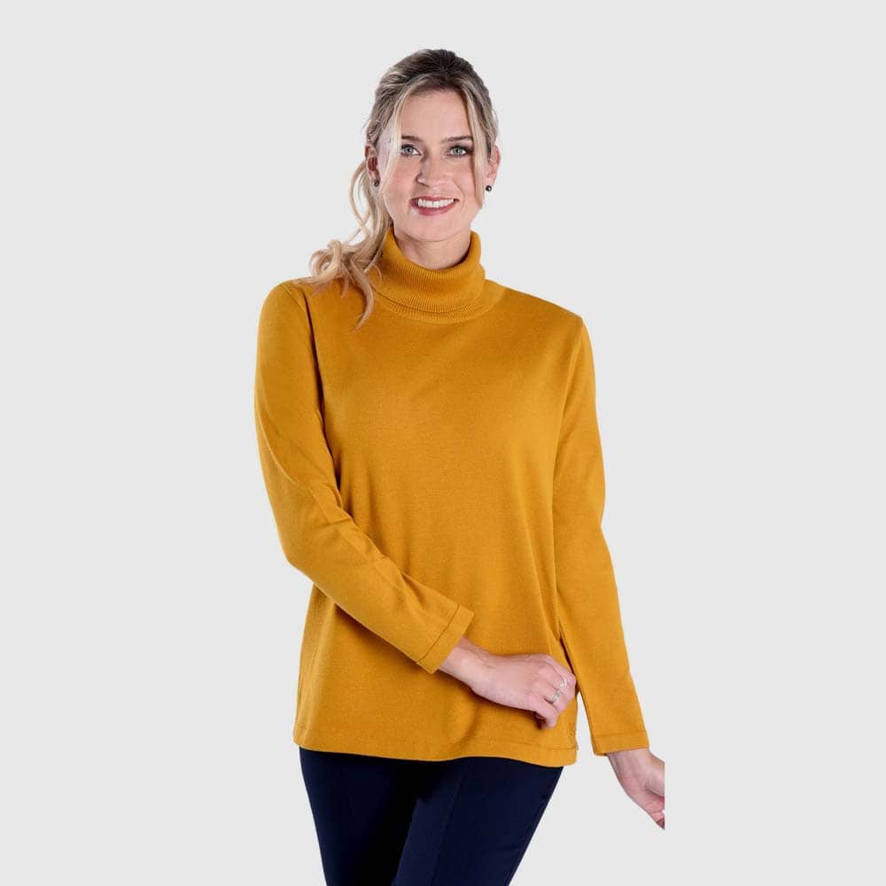 Pullover, Langarm mit Rollkragen
