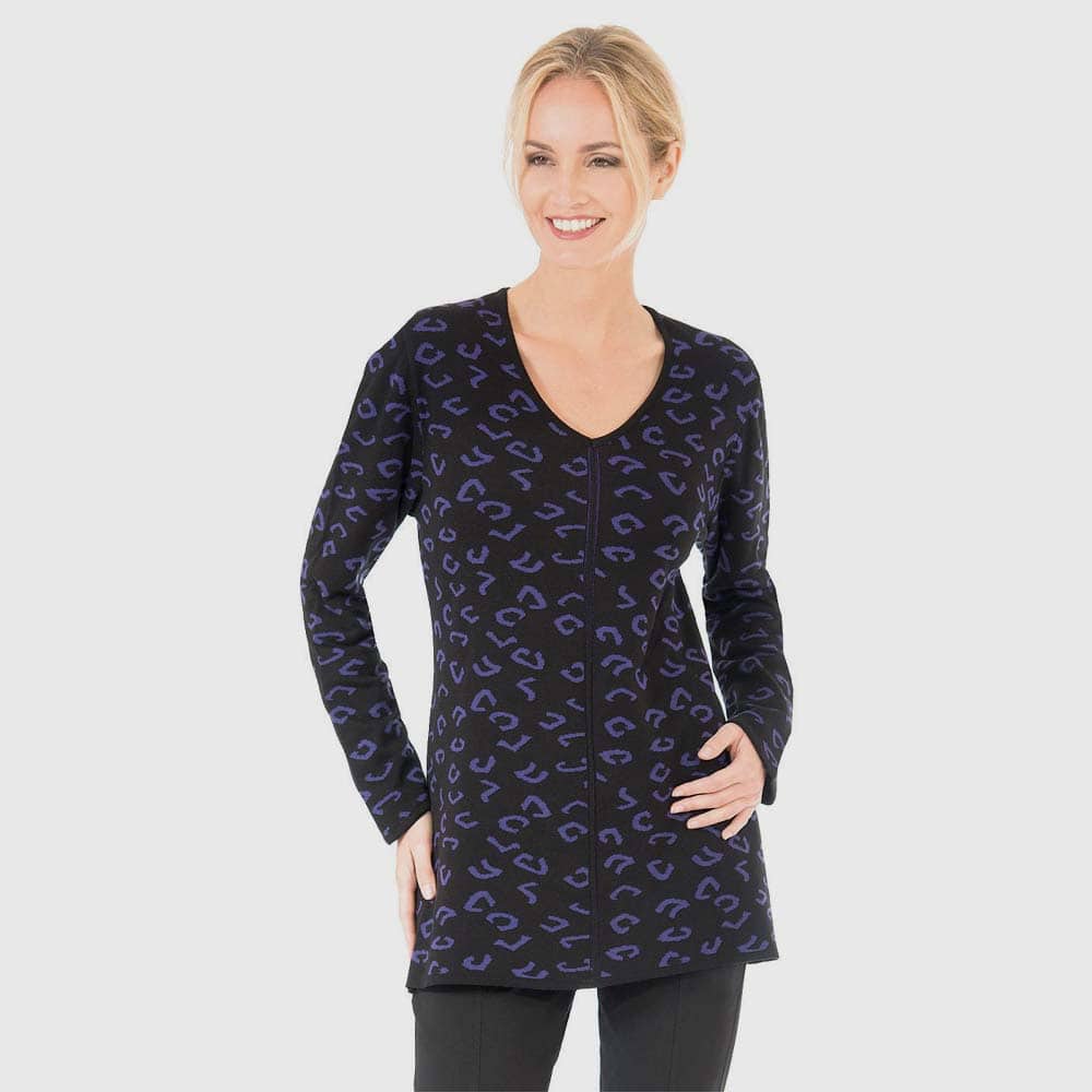 Pullover Leo-Jacquard, A-Form