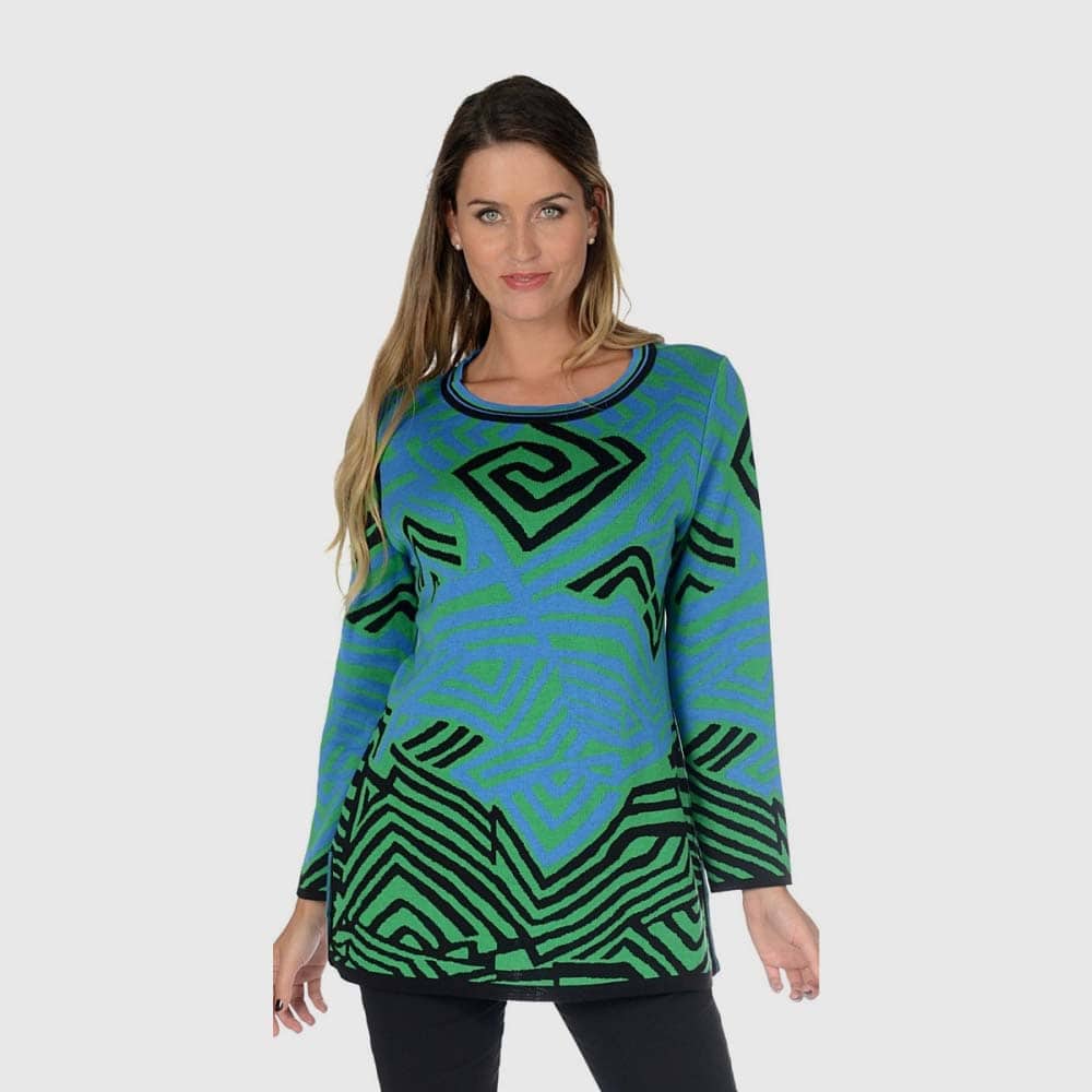 Pullover Jacquard Galonstreifen
