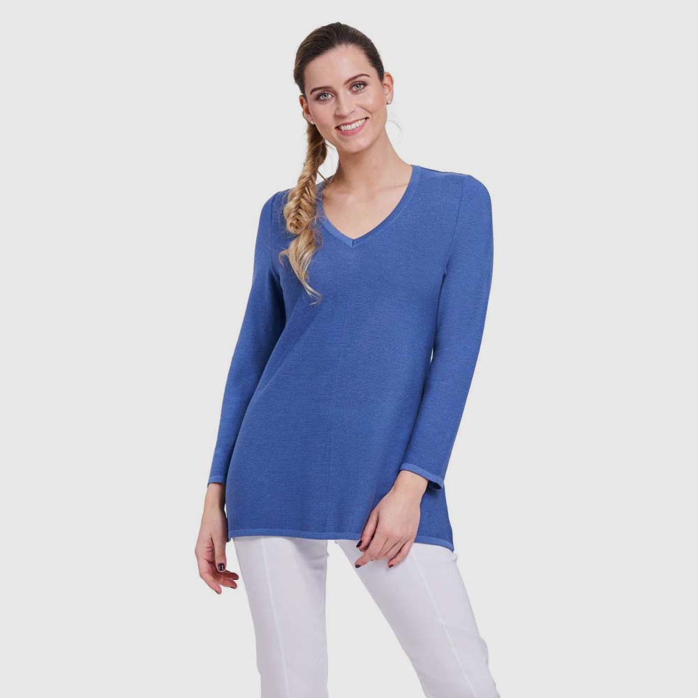 Pullover Knopfleiste hinten