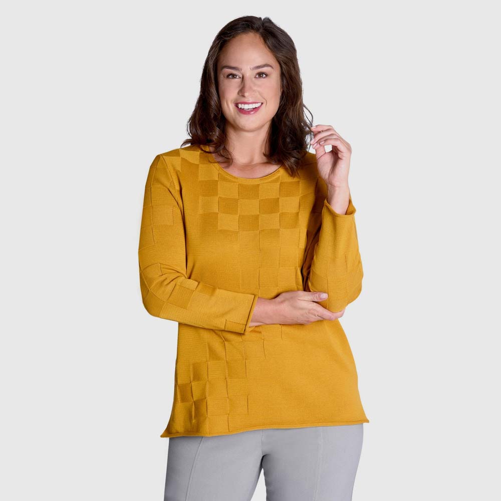 Pullover Schachbrett, Langarm