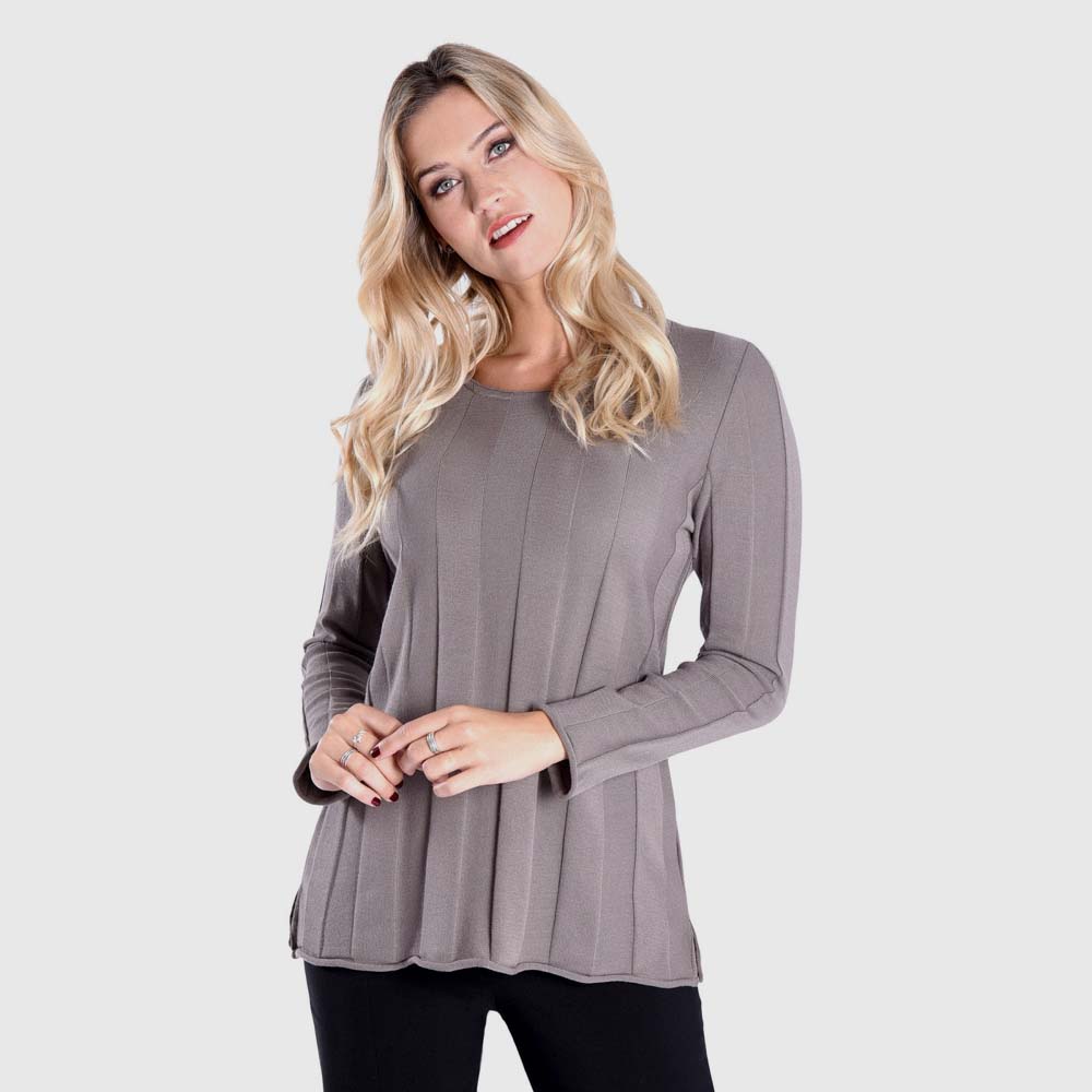 Pullover breite Rippe fein