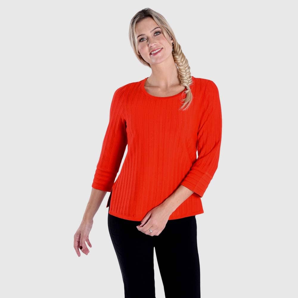 Pullover Struktur-Ringel, kurz