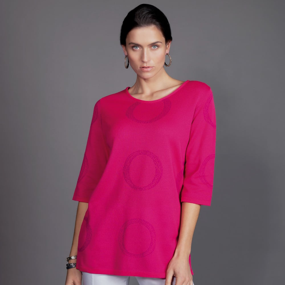 Pullover Kreise, 3/4 Arm