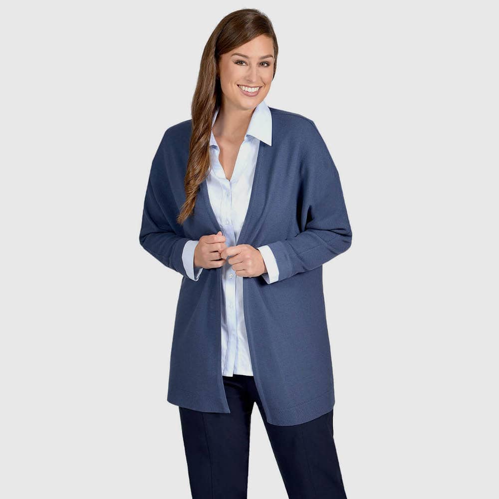 Fledermausjacke, offen mit Langarm