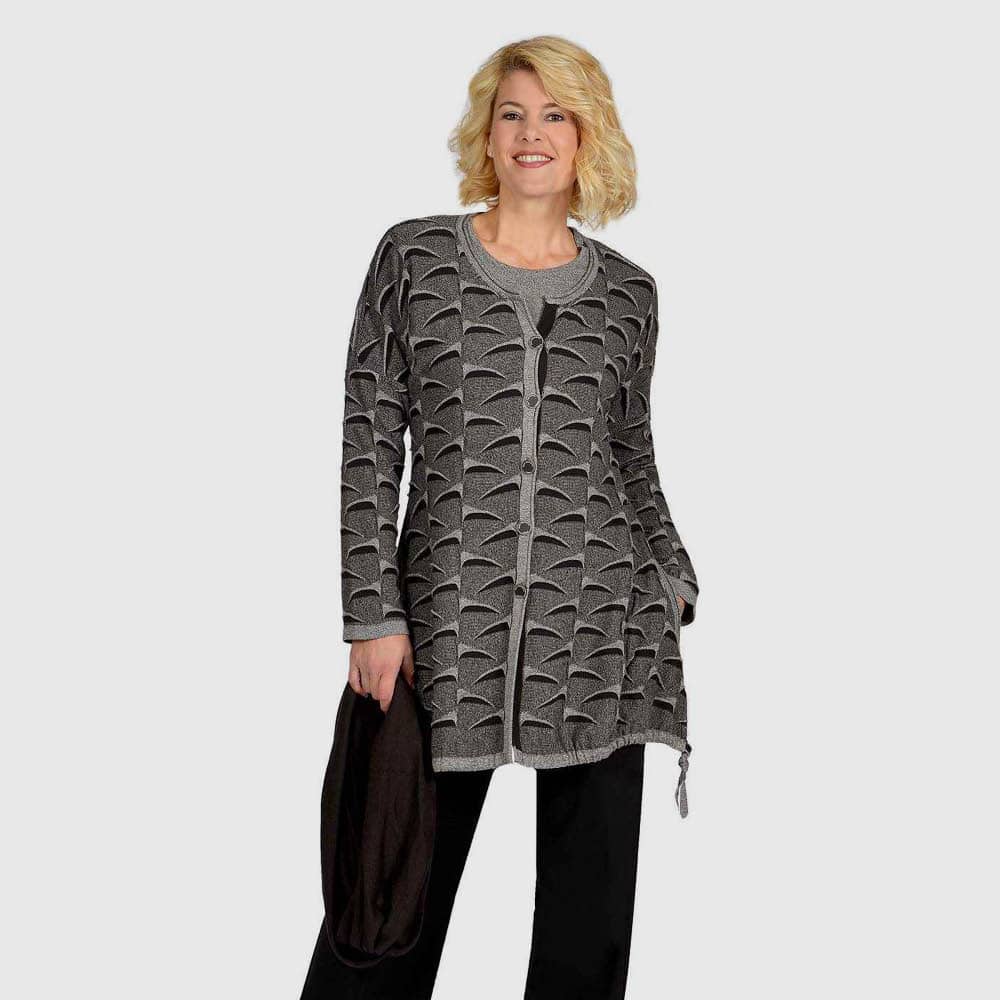 Jacke Röllchenmuster, A-Form