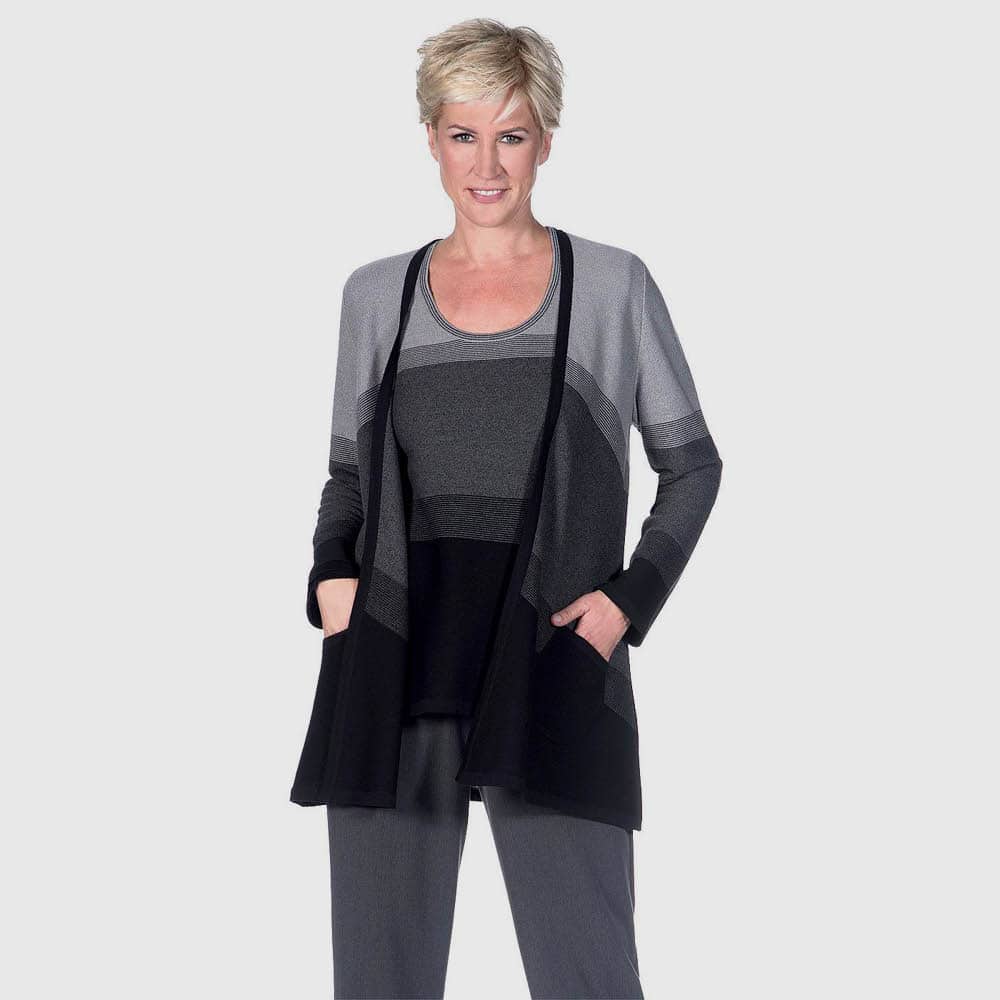 Jacke Farbverlauf diagonal