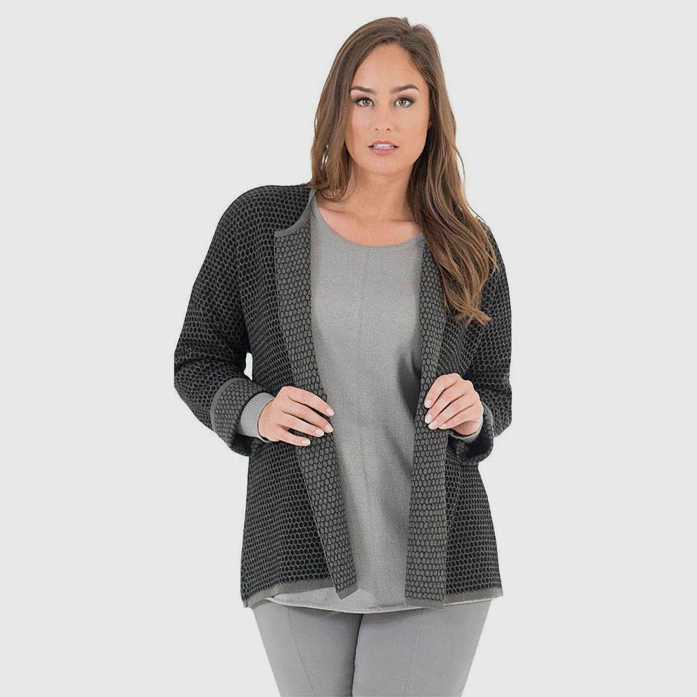 Walkjacke Wabenmuster