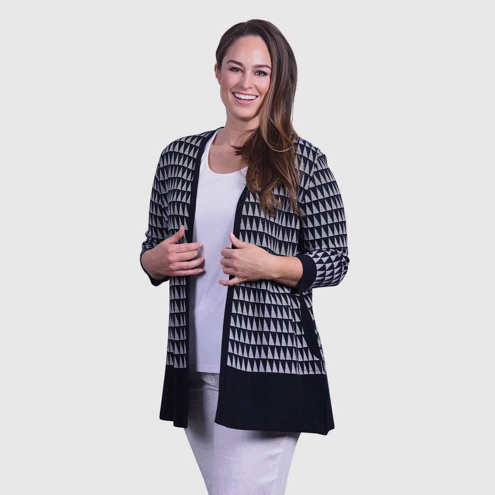Longjacke Triangle, offen