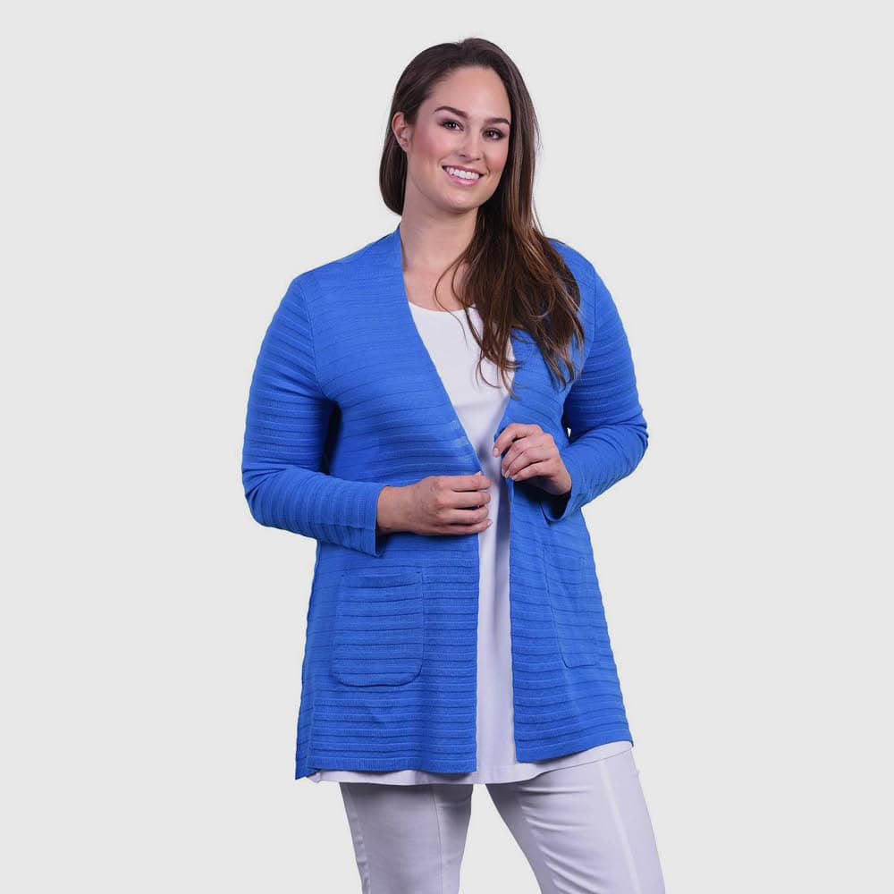 Jacke Struktur-Ringel, offen