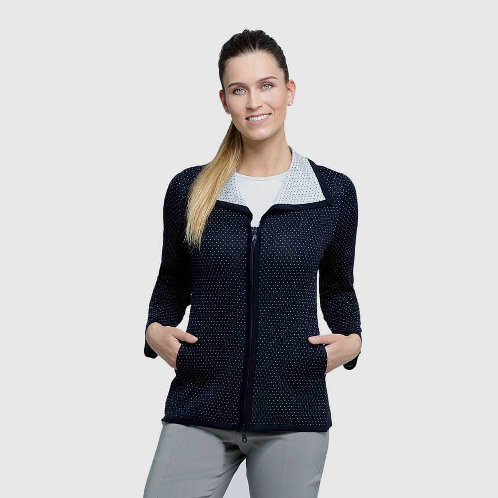 Jacke Pünktchen, Reißverschluss