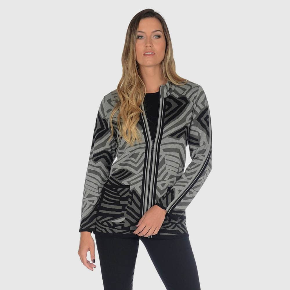 Jacke Jacquard Galonstreifen
