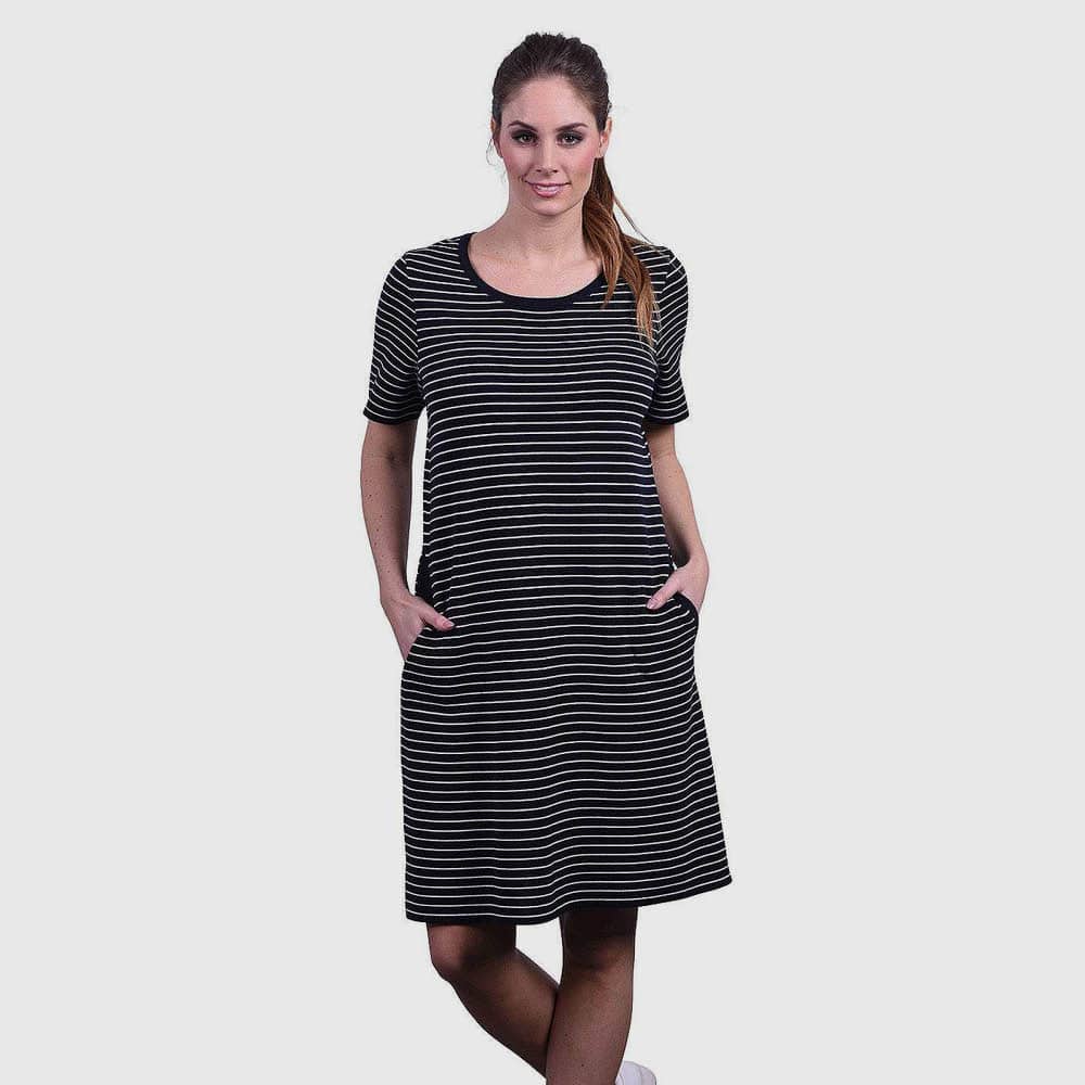 Kleid Ringel, Kurzarm