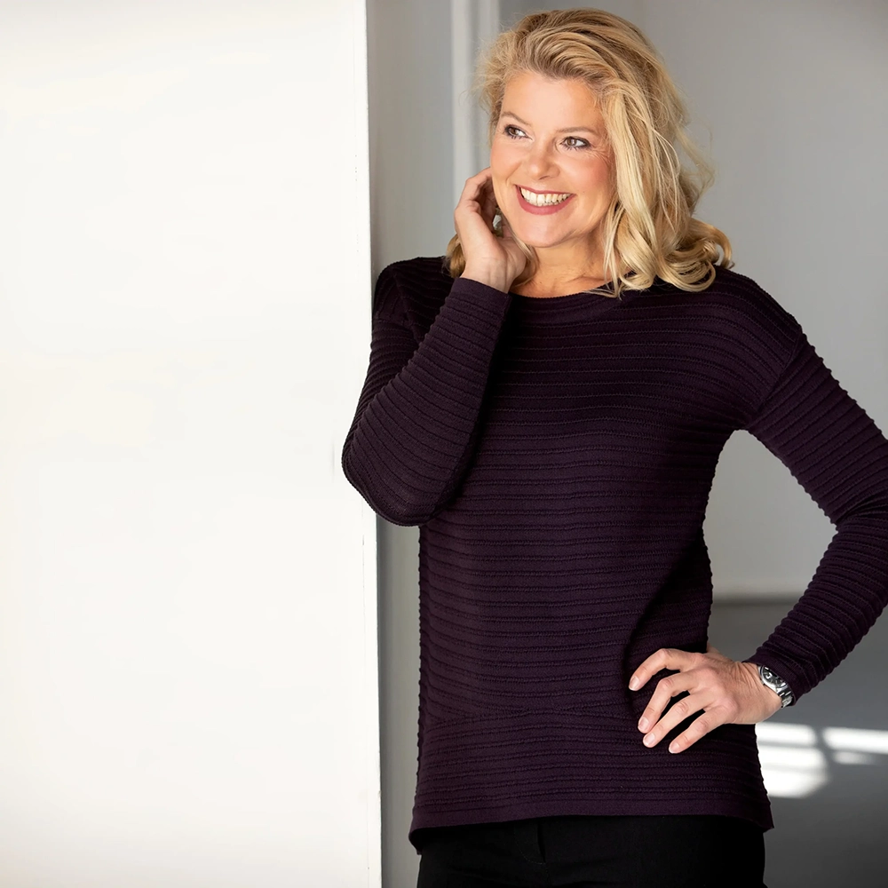 Kastenpullover Strukturbiese