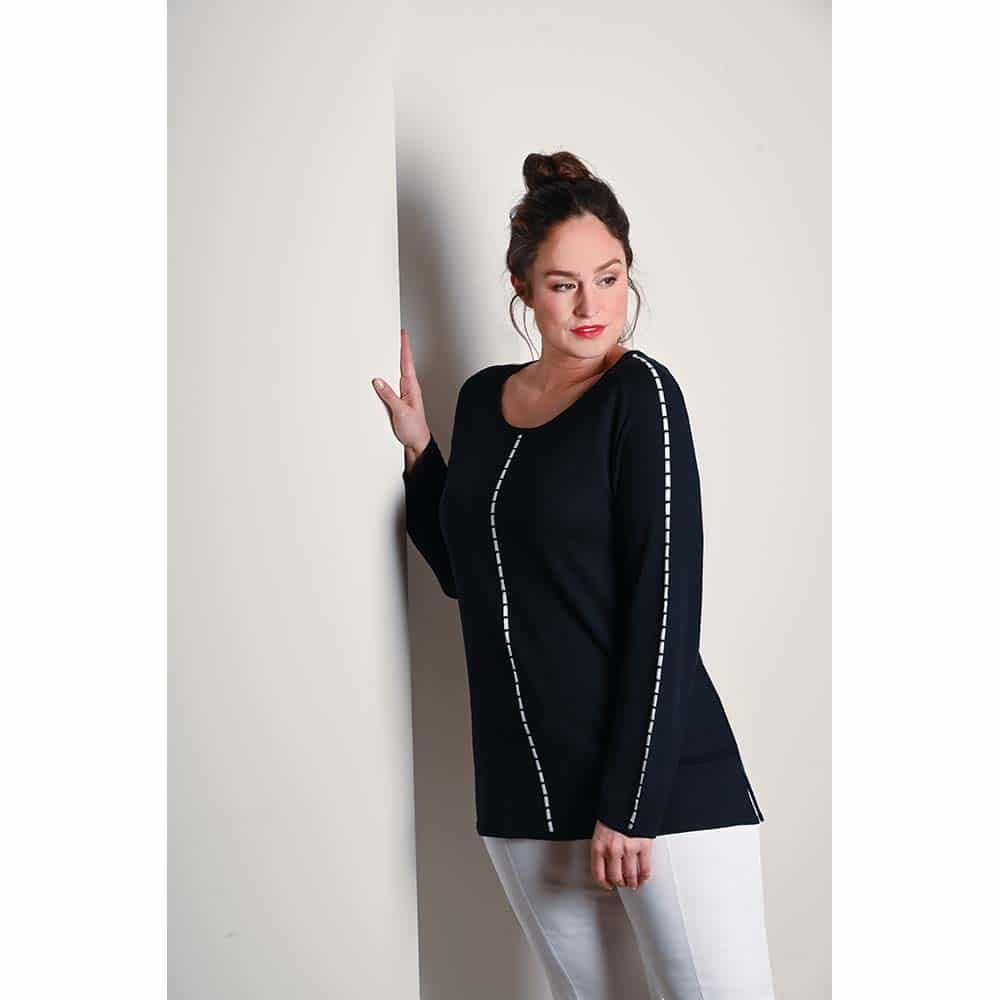 Pullover Viskose, Ärmel mit Sattel