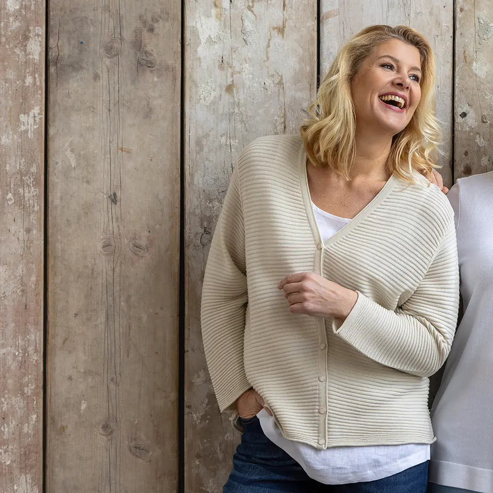 Jacke mit Knopfleiste, Langarm