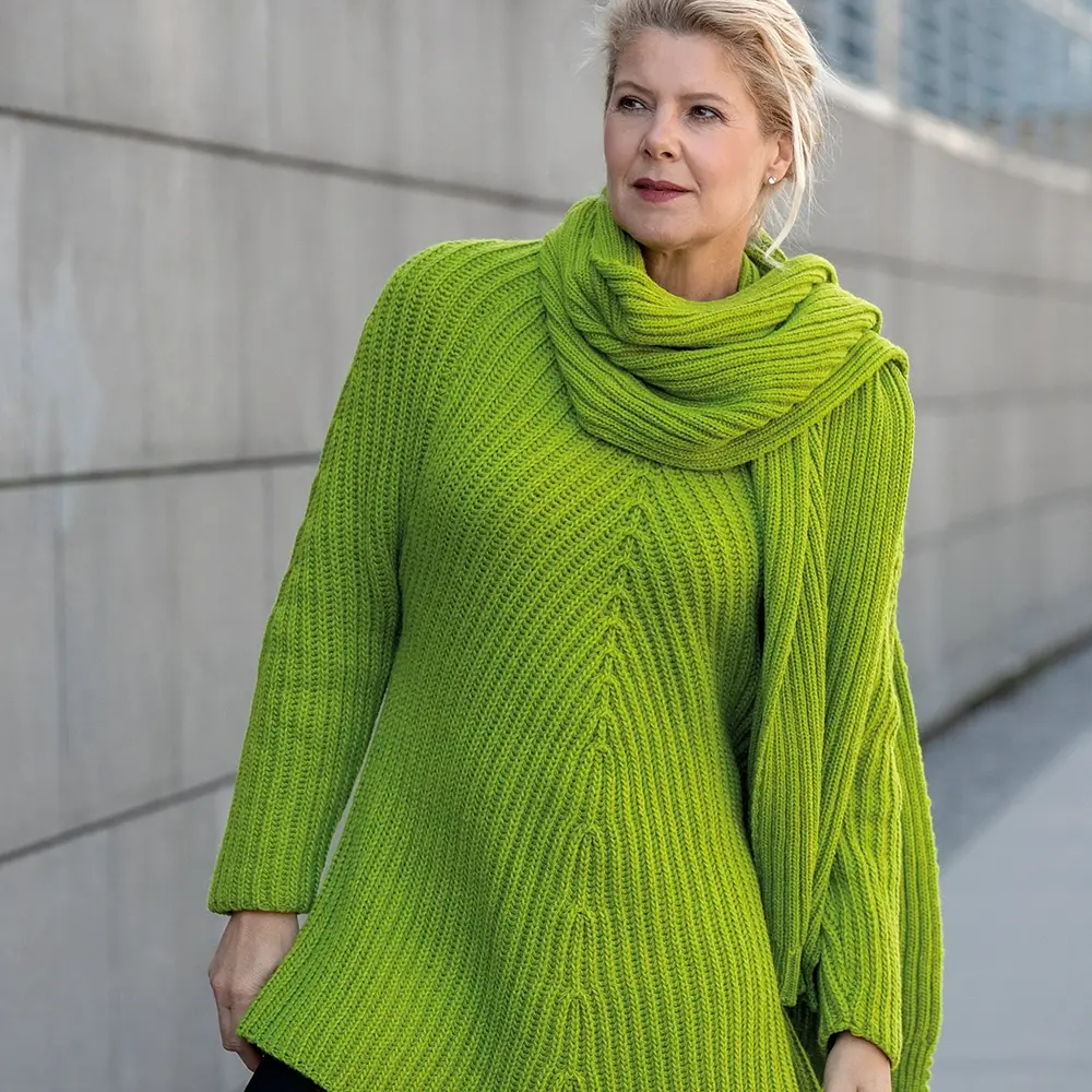 Pullover Grobstrick, A-Form