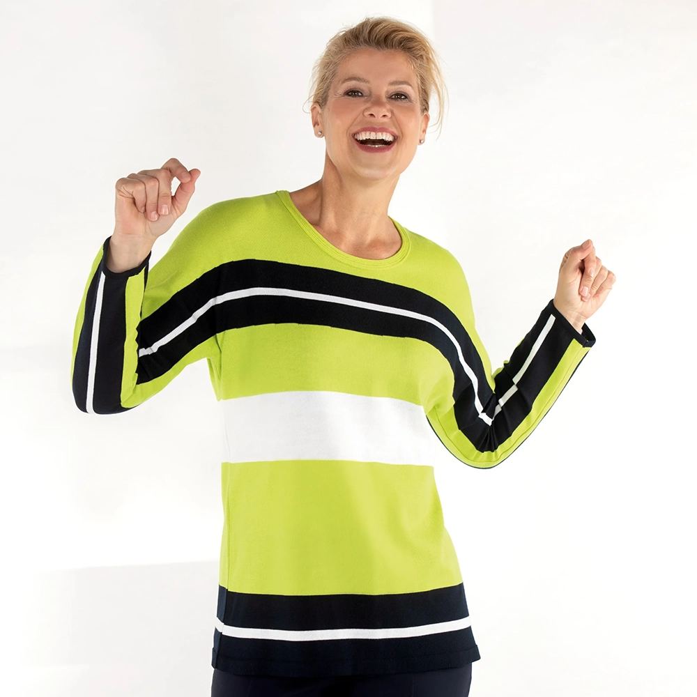 Fledermaus-Pullover Ringel