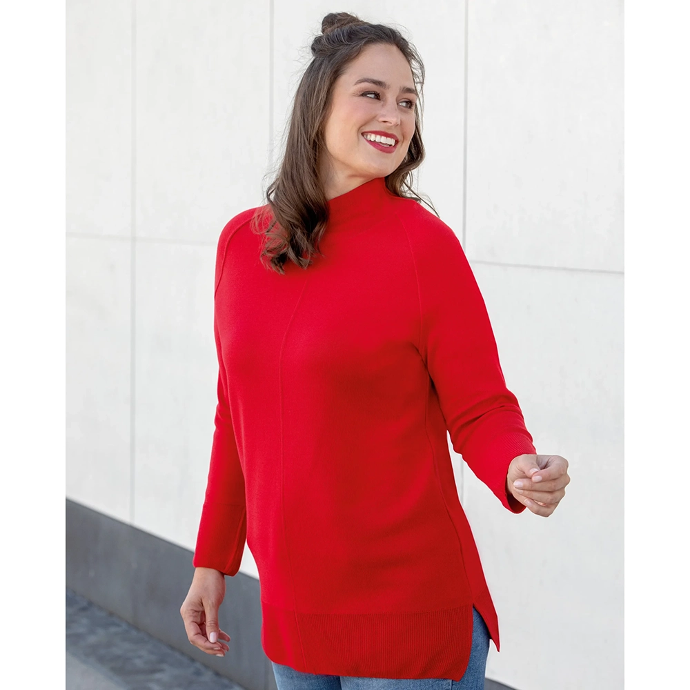 Pullover mit Stehkragen
