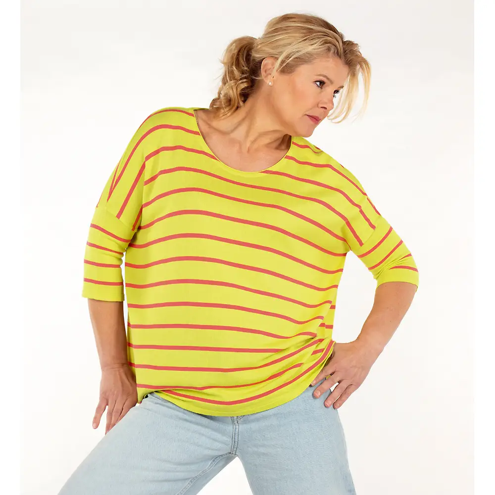 Kastenpullover Ringel