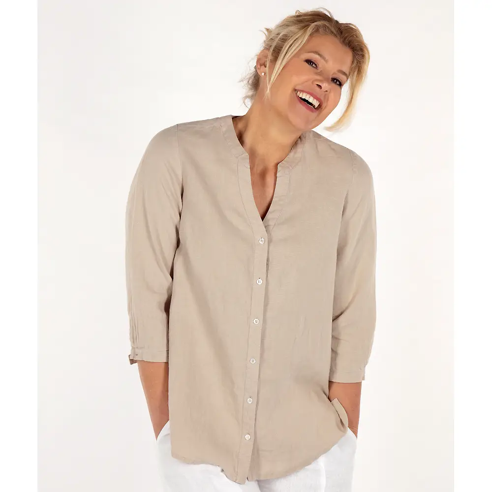 Leinen-Bluse