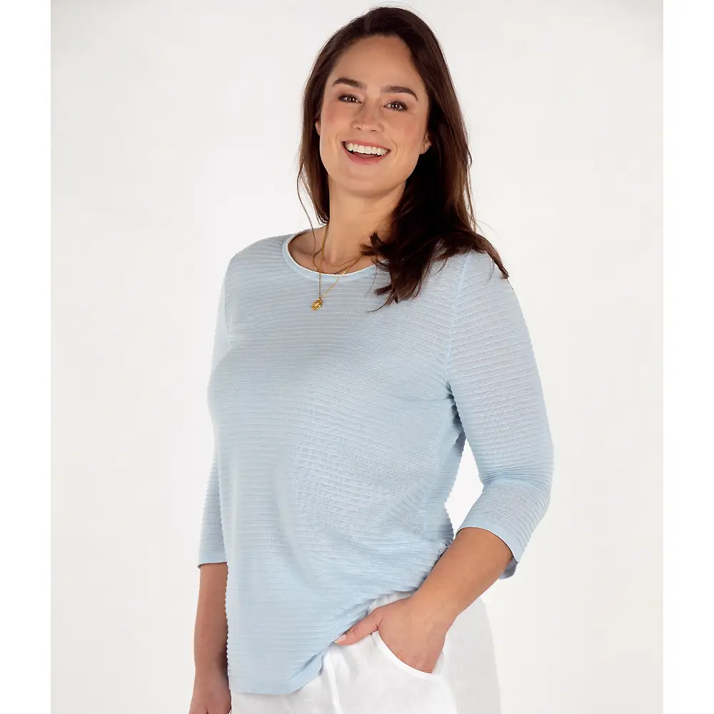 Pullover mit Biesen, Trompetenarm