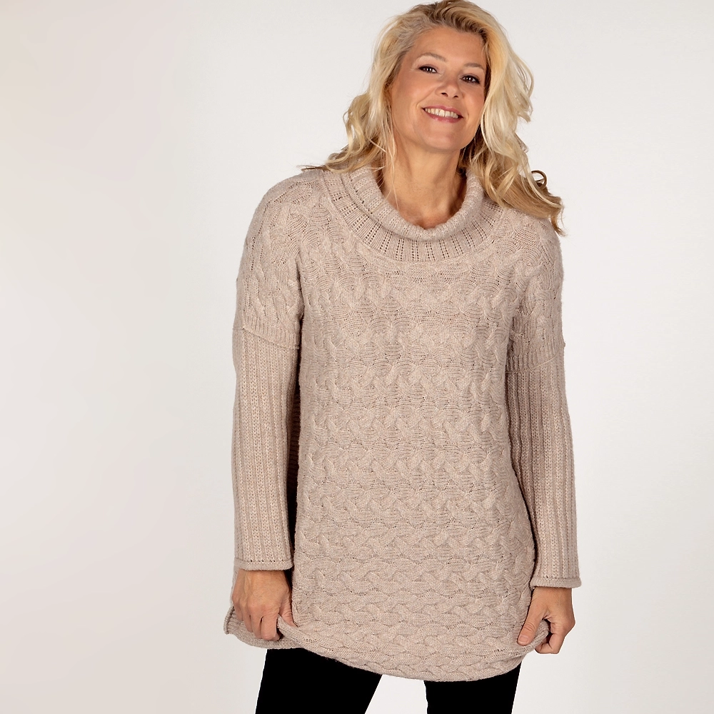 Woll-Poncho,  Oversize