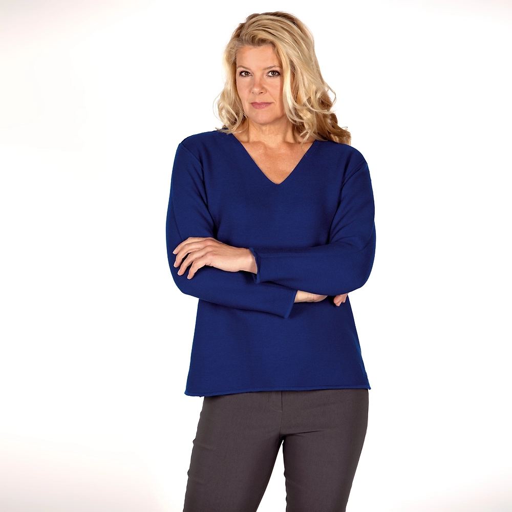 Pullover V-Ausschnitt Links-Links