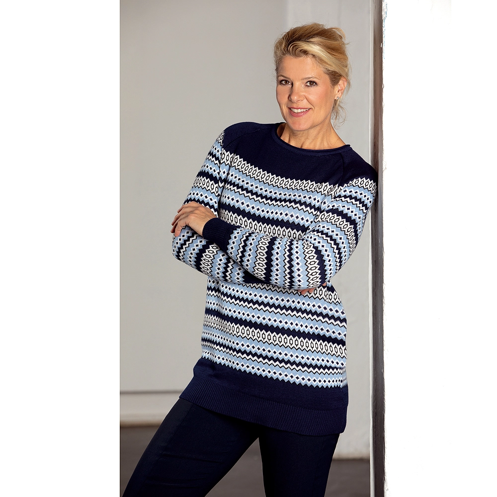 Norweger Pullover, Feinstrick