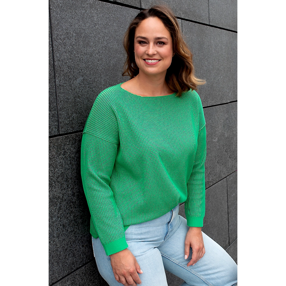 Kastenpullover Strukturstrick