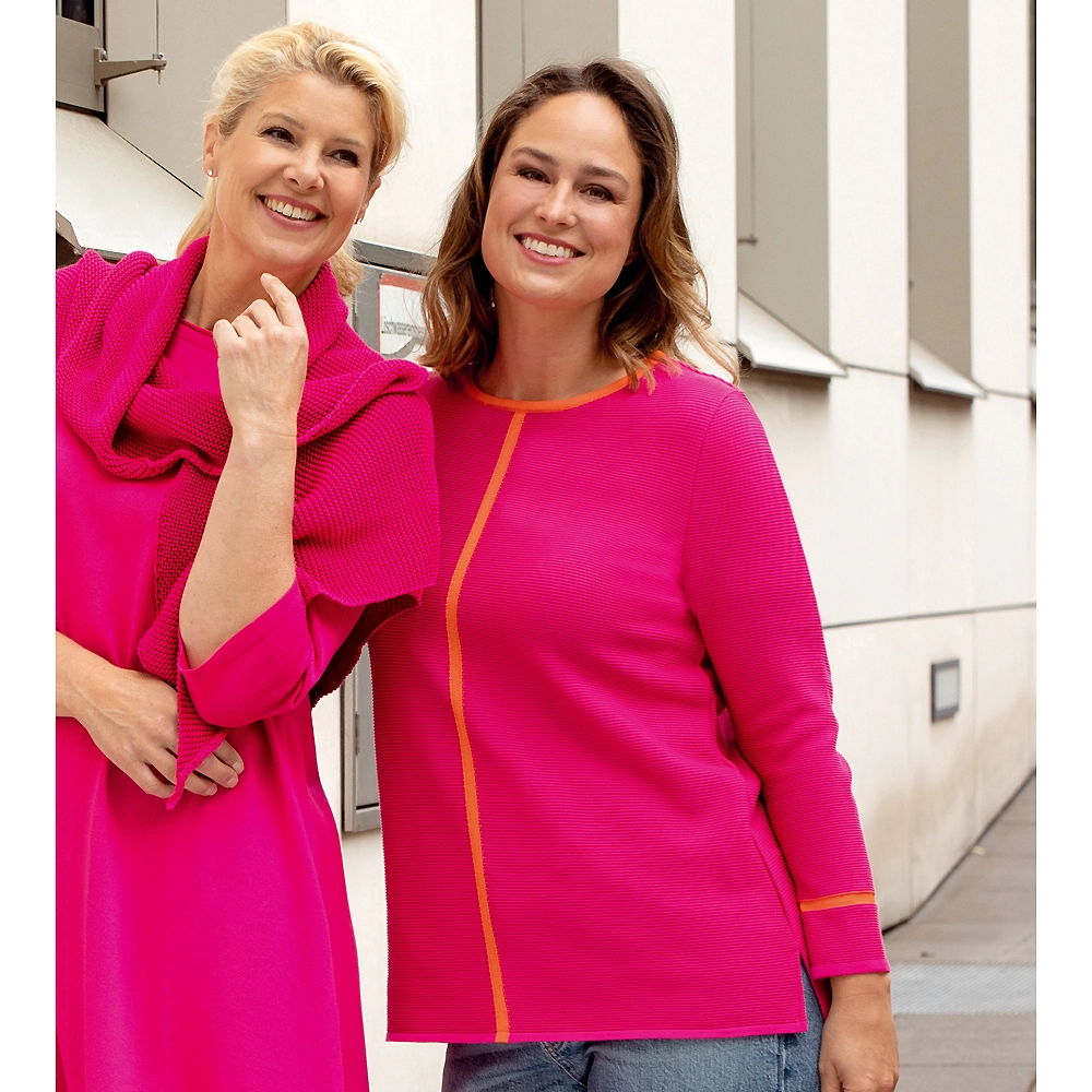 Pullover Kontraststreifen
